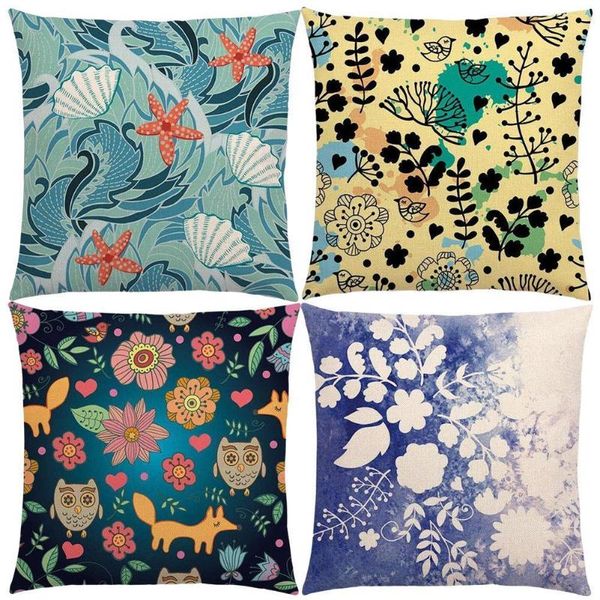 

cushion/decorative pillow delicate floral pattern cut forest leaves flowers butterfly birds prints lilac vintage cushion cover case