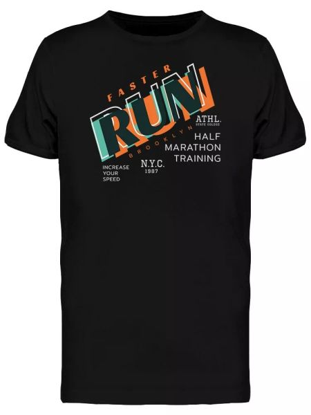 

Half Marathon Training Men's Tee -Image by Shutterstock, White;black