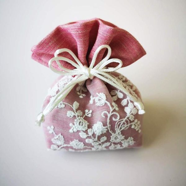 

10pcs packaging gift bags cloth bag thickened drawstring candy dragees for wedding craft packages flower box wrap