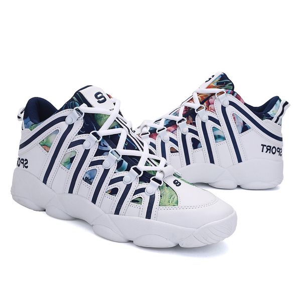 

cross-border mens women trainer sport size running shoes high-men's four seasons casual sneakers white thick sole shoe couples code: 35, White;red