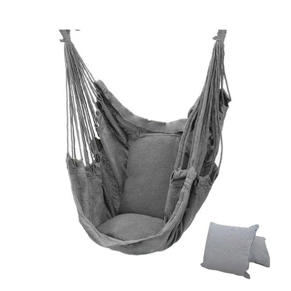

camp furniture thicken chair camping swing relaxation canvas hammock travel outdoor hanging portable lazy no pillow thi