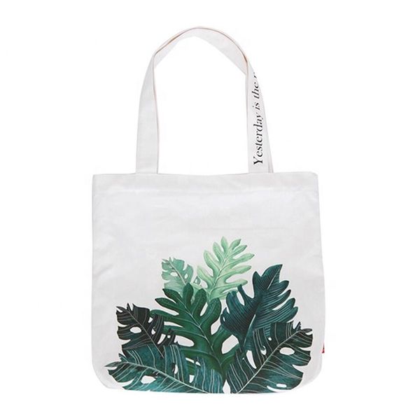 

storage bags wholesale 100pcs/lot durable cotton bag for shopping custom logo printed resuable canva with handles