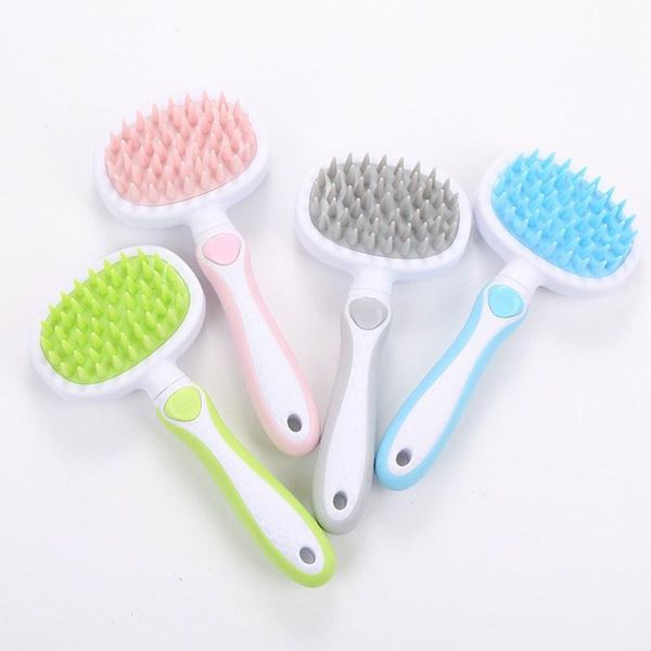 

professional dog cleaning brush cat comb easy hair button remover for long short comfortable pet supplies product travel & outdoors