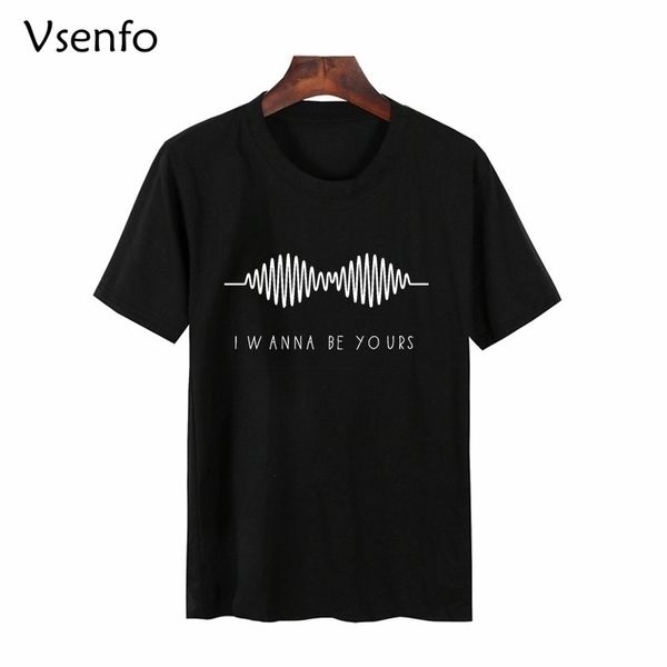 Arctic Monkeys T-shirt Frauen Ich möchte Ihr T-Shirt Top Rock Band Sommer Casual Kurzarm Hrajuku Graphic Tees 210408 sein