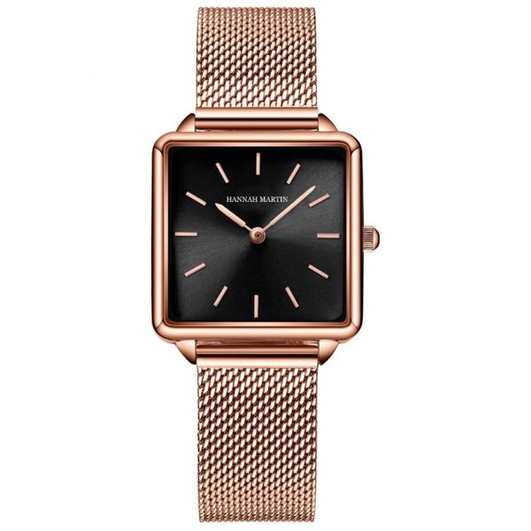 

wristwatches brand japanese movement waterproof women's watches 1 set bracelet fashion square quartz ladies clock relogios, Slivery;brown