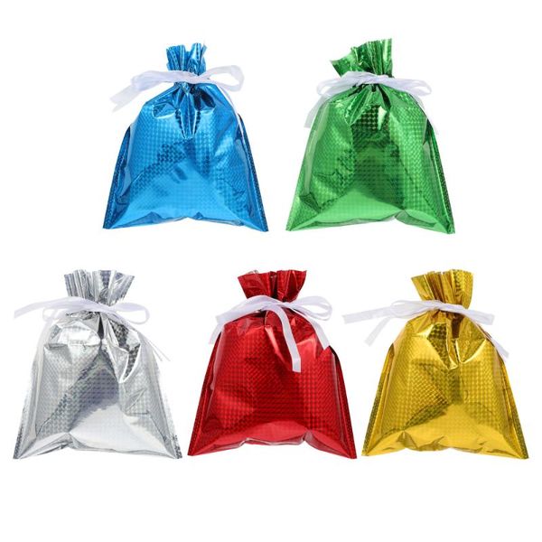 

gift wrap 5pcs storage containers christmas candy wrapping bags drawstring