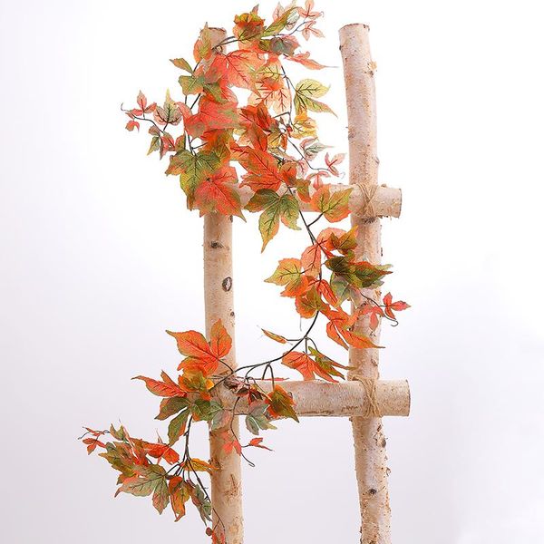 

decorative flowers & wreaths 180cm artificial plastic plants ivy maple green garland tree fake autumn leaves rattan hanging vines for weddin