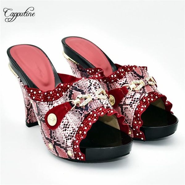 

dress shoes high class red party noce heel slipper for wedding 288-1, size 38-42, height 11cm, Black