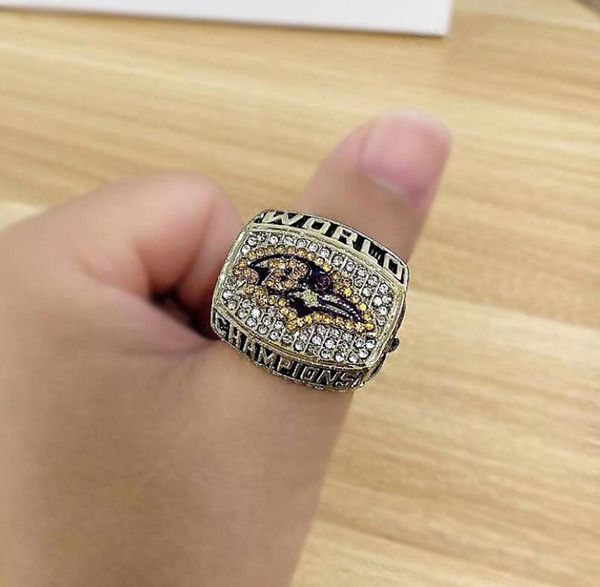 

2000 baltimore aravens acham/ship pion ring, Golden;silver