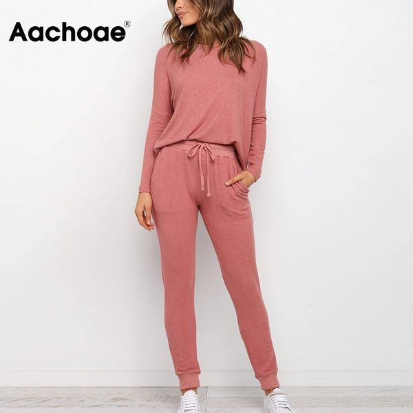 

women solid 2 piece set casual tracksuit 2021 batwing long sleeve pullover sweater with long pencli pants outfits, Black;white