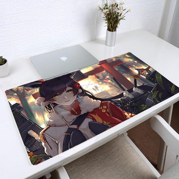 

mouse pads & wrist rests azur lane print clear lock edge natural rubber game pad large size waterproof table