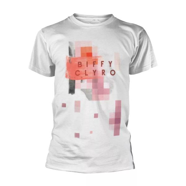 

biffy clyro multi pixel licensed men t-shirt, White;black
