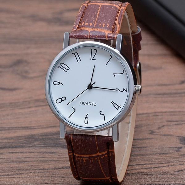 

wristwatches women luxury watch 2021 femme fashion leather strap wrist watches christmas gift, Slivery;brown