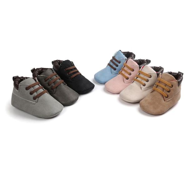 

first walkers 2021 winter kids shoes baby hight cut boots toddler soft sole leather fashion infant boy girls boys 0-18m