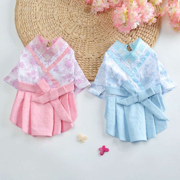 

the dog clothes cat hanfu summer thin pet teddy small que dog chinese dress