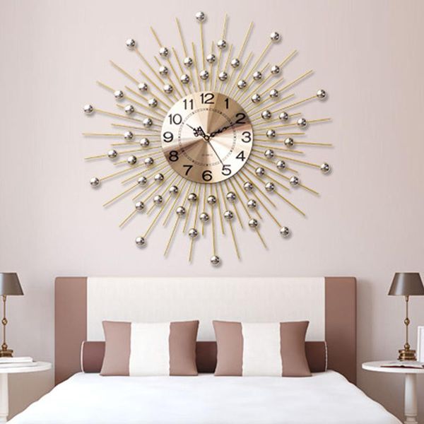

wall clocks european wrought iron luxury clock crafts decoration home livingroom dinningroom hanging ornament mural craftwork