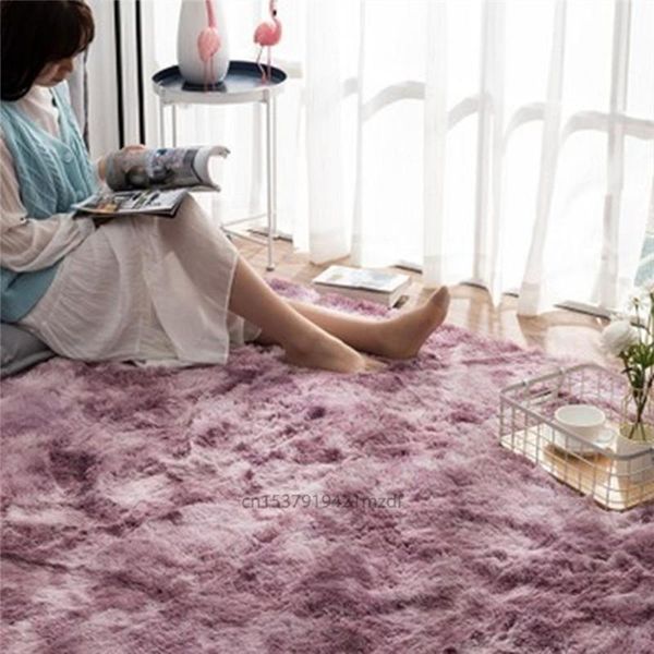 

encryption thick carpet bedroom plush bedside living room coffee table mat gradient floor rug soft blanket carpets