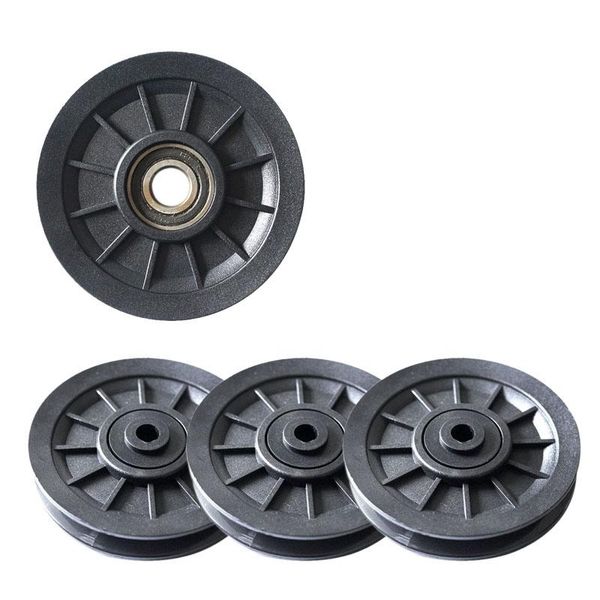 

accessories 4 pcs universal 105mm diameter wearproof bearing pulley wheel cable gym fitness equipment part