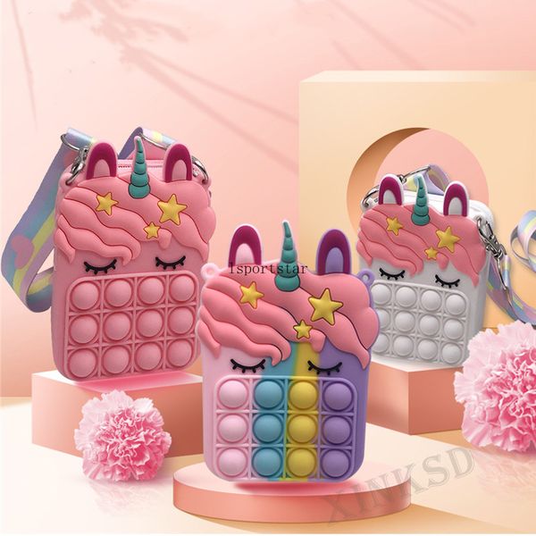 

new sensory push bubble stationery storage bag decompression coin purse fidget toy wholesale fast shipping