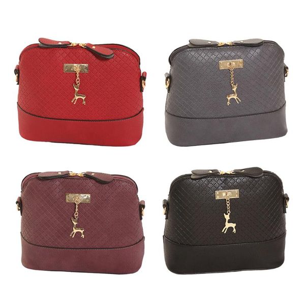 

women girls pu leather shoulder bag work daily tote purse storage bags