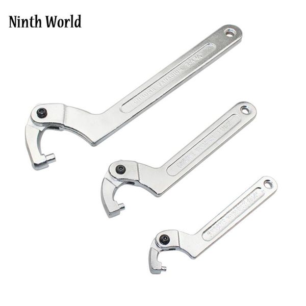 

adjustable wrench hook spanner square/round head 19-51/32-76/51-120mm for motorcycle repair tools hand