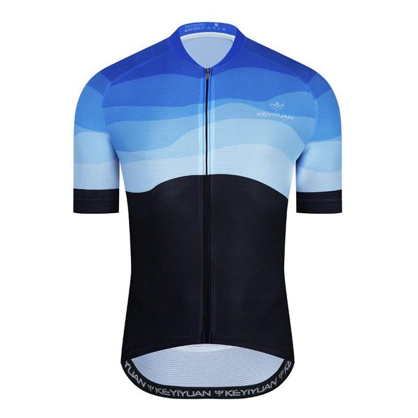 

racing jackets keyiyuan summer breathable cycling shirt 2022 men jersey short sleeve sportswear mtb quick dry clothing, Black;red