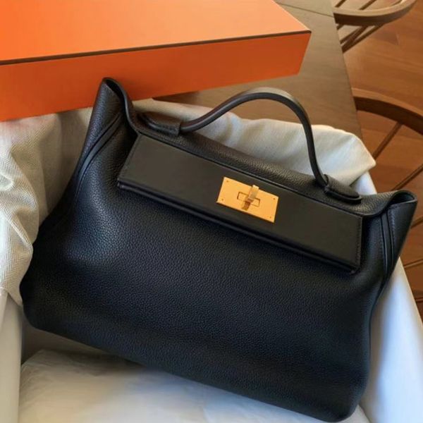 

h home genuine leather bag 2424 handbag womens bag 2021 new large capacity shoulder messenger bag commuter ol wings style