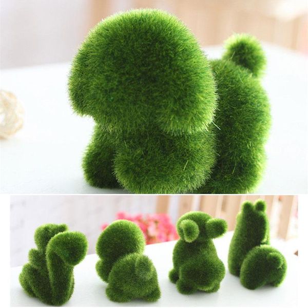 

handicraft animal shape artificial flocking toy emulation creative cute party figurine decorative flowers & wreaths