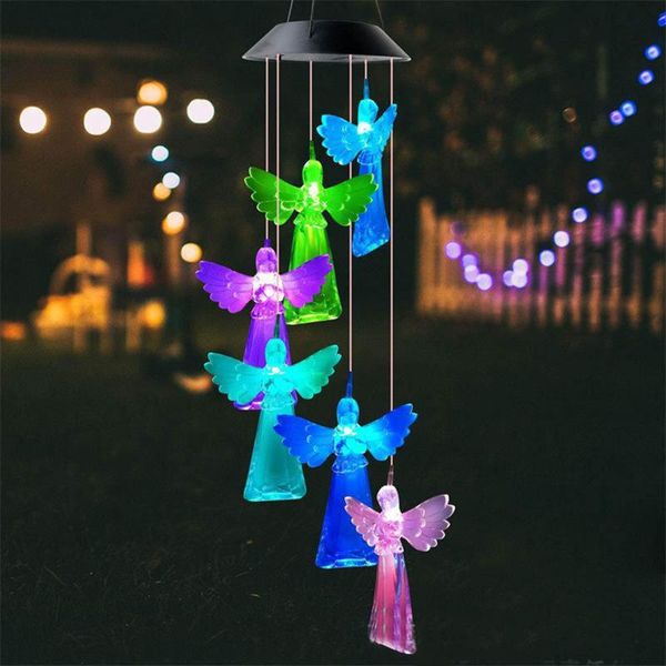 

decorative objects & figurines metal wind chimes bell angel cupid amazing tubes bells copper outdoor yard garden home hanging decoration pen