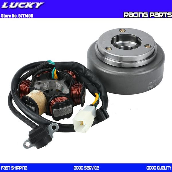 

190cc motorcycles ignition magneto stator flywheel kit for zongshen z190 w190 1p62yml-2 electric start engine dirt pit bike atv pedals