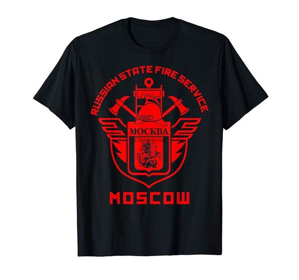 

men's t-shirts russian state fire service moscow department t-shirt, White;black