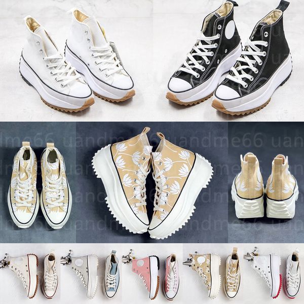 

2021 run star hike classic womens canvas shoes motion high thick bottom women stars casual joint jagged leopard orange black white 35-40