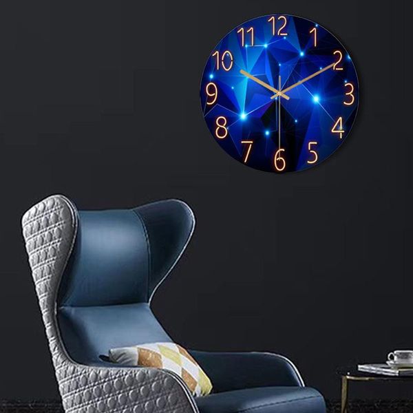 

wall clocks glass living room clock quartz pocket watch modern minimalist mute /*