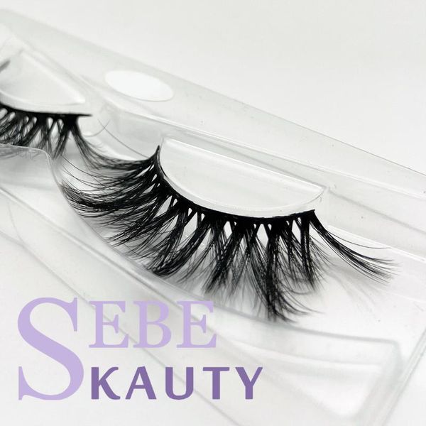 

volume silk eyelashes false lashes 1/5 pairs dramatic fluffy mink soft wispy crisscross cilia reusable eyelash makeup1