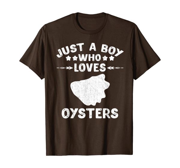

just a boy who loves oysters tshirt gift oyster lover t-shirt, White;black