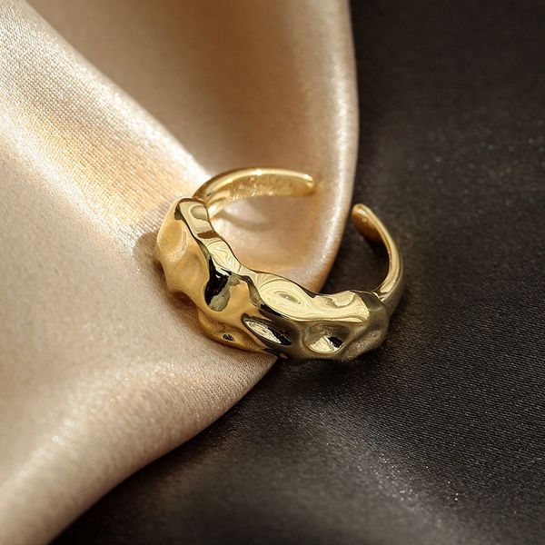 

fine jewelry online irregular concave convex face ring for women's ins2021 65% off store online sale, Golden;silver