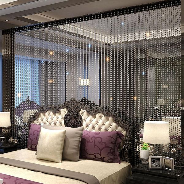 

curtain & drapes crystal bead indoor home window door decoration luxury wedding backdrop diy decor customized size