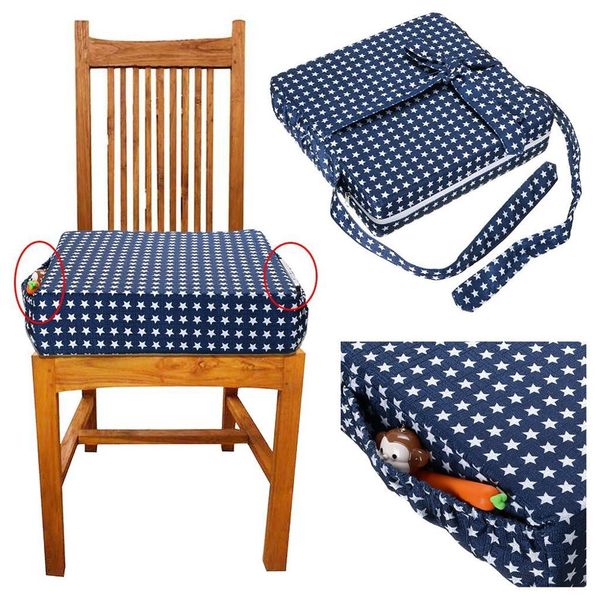 

children increased chair pad adjustable baby furnitur booster seat portable kids dining cushion pram chair pad removable