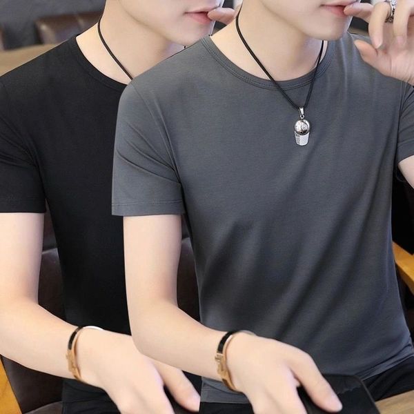 

men's shirt men's short sleeve t-shirt, body blood shirt in summer, White;black