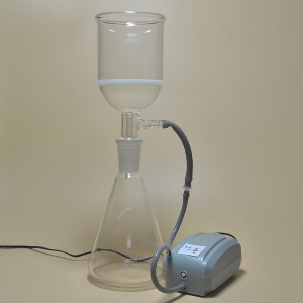 Laborbedarf, Laborfilterglas-Set mit Pumpe