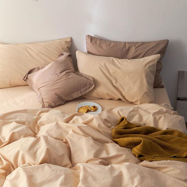 

bedding sets cream soft cotton twill sheet fitted and king size set bed comforter pillow case