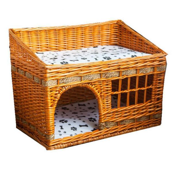

cat beds & furniture 600 summer nest four seasons universal rattan house closed villa cage net red delivery room kennel