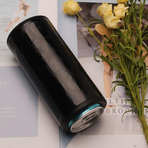 

cosmetic bags & cases 1 pcs 12oz can cooler cheetah tumbler leak proof stainless steel double wall with lid dom1131175 for ice and drink