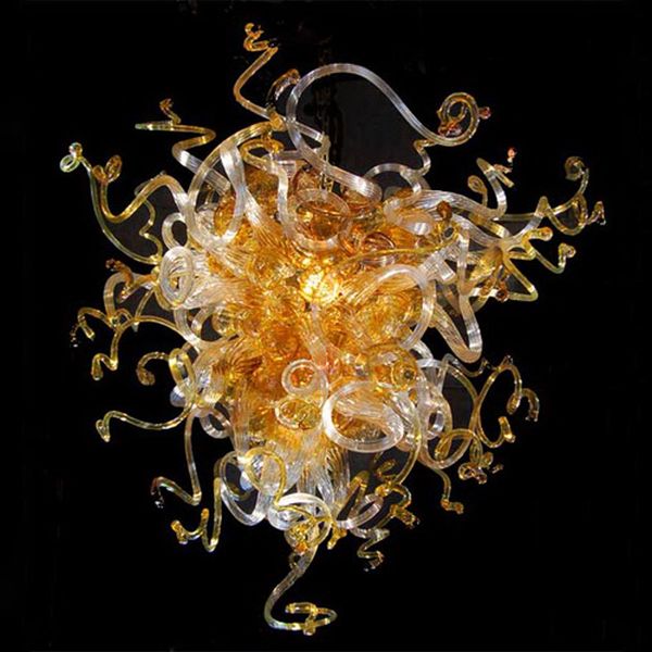 

retro chandeliers g9 amber color pendant lamp led bulbs chain lighting 32 by 48 inches hand blown glass chandelier lamps