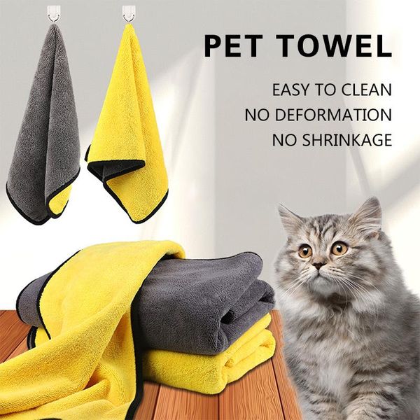 

dog grooming soft bath towel multifunction strong absorbing water dry hair car washing pet drying cleaning supplies