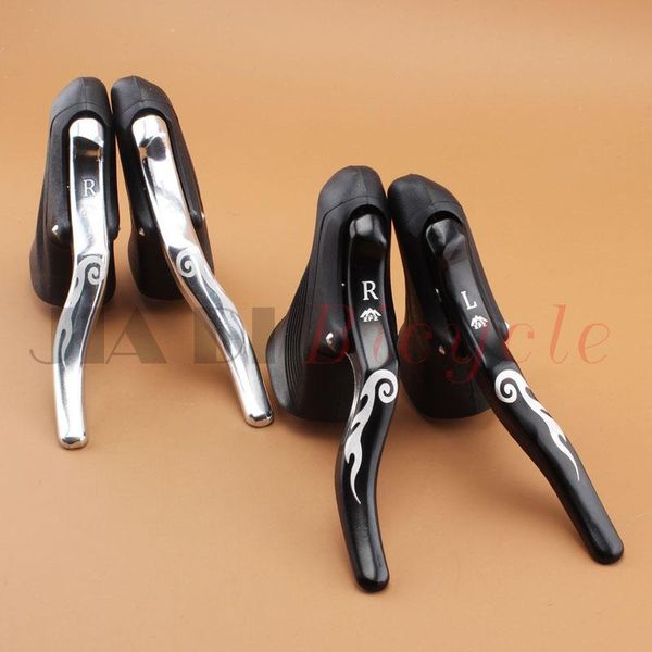 

bike brakes road brake levers aluminum alloy and resin front rear handlebar fixed gear fit 22.2-23.8mm