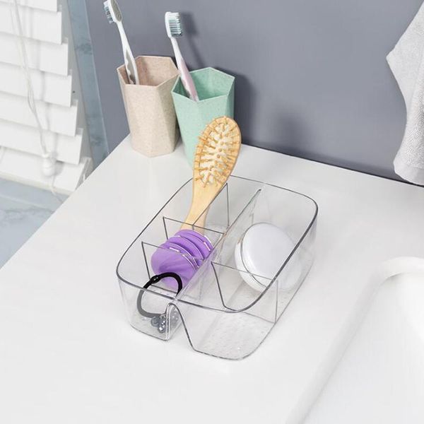 

bathroom storage & organization transparent makeup box mask skin care product finishing living room brush finisher cosmetic