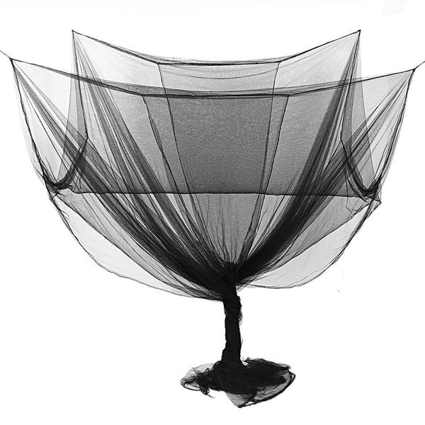 

mosquito net 4 corner post bed canopy full queen king size netting bedding black