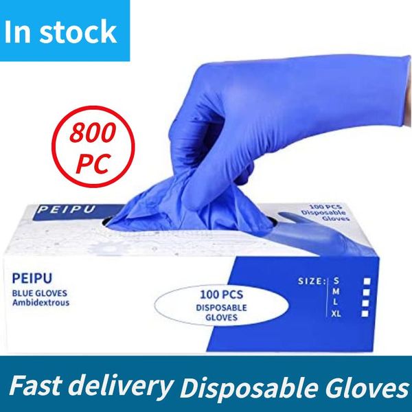 

disposable gloves 100/800pc nitrile waterproof powder latex for household kitchen laboratory cleaning