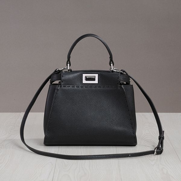 

design handbag new hand stitched kitten bag leather litchi pattern in spring and summer 2021 m2iw
